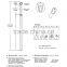 SP1-137334-F01 PCB test probe and gold plated spring loaded probe current probe pong head