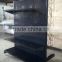 cold rolled steel supermarket shelf with double-side back panel
