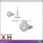 Crystal Inlay Classy Sterling 925 Silver Cuff Links with Cubic Zirconia
