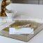 Custom square acrylic tray with silk screen logo