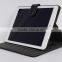 Blue jean + genuine leather flip cover case for 10 inch tablet