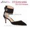 OEM ODM suede high quality single strap womens high heel sandals 2016