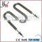 finned tubular heater for water heating