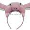 cute kids headwear with animal toys/custom plush headwear