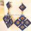 Rhombus Boho Earrings,Geometric Aztec Diamond EarringHollow Out Boho Earring,Summer Party Earrings,Tribal Earring