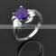  Copper Cubic Zirconia Gem Rings
