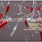 Italy Style Red Blown Modern Glass Pendant Lamp for Restaurant MD8002
