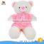 customize light brown plush teddy bear with red embroidery t-shirt                        
                                                Quality Choice