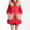 Factory Price Women's Winter Long Windproof Coat With Faux Fur Pockets