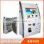 Wall mounting bank ATM machine with cash acceptor and receipt printer