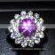 8 MM Ruby Star Sapphire Ring Lab-Created Sterling Silver 92.5 Size 7