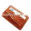 Crocodile leather card clip wallet SCRCW-003