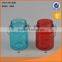 glass candle holder with metal handle colorful Holiday decoration wedding table centerpieces