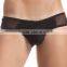 Sexy Men's Transparent Breathable Net Mesh Briefs Cotton Panty Thong Shorts