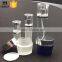 15ml 30ml 100ml glass lotion bottle 50ml triangle shape cream glass jar with lid