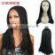 2016 hottest style 100% Japanese fiber lace front synthetic wig, kinky marley big braid wig