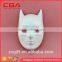 DIY White Recycled paper halloween pumpkin face mask