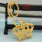 Wedding Gift Queen gold crown metal finsih Bookmark in stock