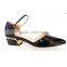 Hot Selling Genuine Leather Women Flat Sandals Black Sexy Ankle Strip Women Dress Shoes