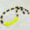 Design chain necklace,silicone beads for teething necklace,good quality fashion bead necklace designs