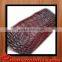 Good quality crocodile grain bright leather with suede backing