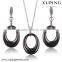 63872 2016 hot sale ceramic jewellry set and stainless steel jewelry earring pendant necklace
