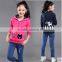 2016 children girls zip fleece hoodie sweatshirt