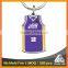 China Supplier two sided promo key holder souvenir basketball shirts