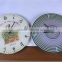 Color electronic prayer tempered glass wall clock with promotion