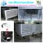 Bagged ice storage freezer with stainless steel single door