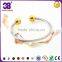 Wholesale adjustable bangle with two magnet tone bracelets/bangle