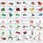 3 Point Tipper Transport Box Tractor buckets ,transport machinery ,farm machines tippingr buckets