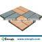 outdoor decoration floor tiles in WPC material with snap fastener