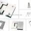SH-135B Zinc alloy/SUS Mirror/satin square 135degree hotel DOOR clamp Shower door hinge Swimming pool Glass balustrade fitting