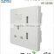 WHITE UK SOCKET USB 13A 1 GANG ELECTRIC WALL PLUG SOCKETS WITH 2 USB OUTLETS