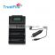 Auto lithium and NI-MH battery intelligent charger TrustFire TR-008 power bank 18650 charger usb A/AA/AAA battery charger