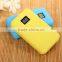 6000mah Slim Power Bank Dual USB with flash light