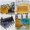 XCMG 2Ton Wheel Loader 1.2M3 Capacity Bucket For LW200, Log Grapple/Grass Grapple/Snow Plow/Pallet Fork For LW200