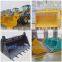 LiuGong Wheel Loader 5.4M3 Bucket For CLG899 Wheel Loader , Log Grapple/Grass Grapple/Snow Plow/Pallet Fork For CLG899