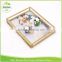NEW!! Monogrammed Acrylic Hinged Jewelry brass tray with picture frame Bridal Gift , wholesale glass ceramic trinket boxes lock