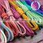 wholesale colorful 3mm flat real leather cord for pet collar chain bracelet necklace flat leather cord