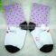 cotton baby sock with white and purple color ,wholesale children sock,cute cat