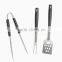 P-BT1057 Outdoor Barbecue 3pcs Stainless Steel BBQ Grill Tool Set With PP Handle Bbq Set Bbq Tools Set