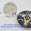 round metal alloy 3D lapel pin badge with butterfly clutch