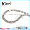 Fashion Handbag Accessories Shiny Silver Flat Metal Chain