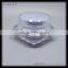 Colored Diamond Shape Plastic Acrylic Cosmetic Jar, Luxury Skin Care Plastic Cosmeitc Cream Jar White Color 15g 30g 50g