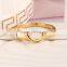 Alloy plated girl's lovely jewelry bowknot rings gold