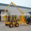 1Ton/3Ton forestry trailer with crane