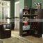 America Antique Wine Cabinet Wood Leather Cabinet With Wheels