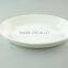 Wholesale Oval white ceramic bake plate for daily use